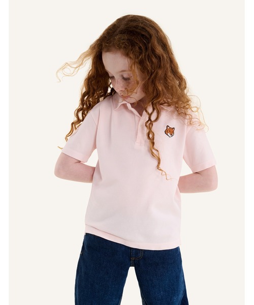 メゾンキツネ　MAISON KITSUNE ポロシャツ　ピンク セール】Maison Kitsune｜メゾンキツネ（キッズ）のポロシャツ（ピンク