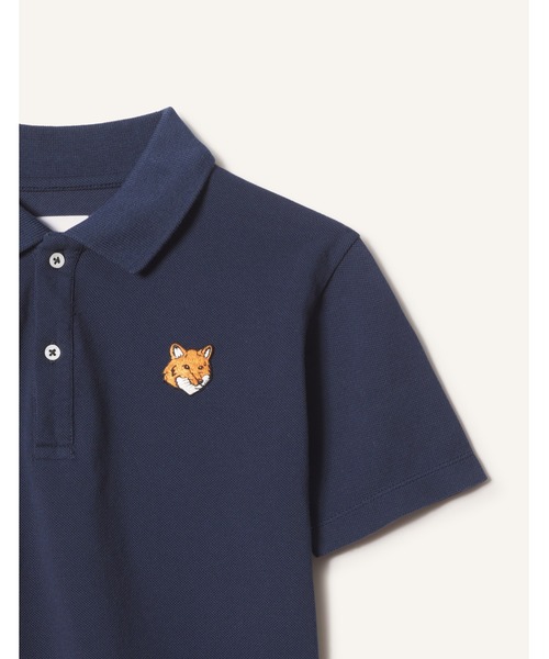 Maison Kitsune(メゾンキツネ)の「FOX HEAD KID POLO(ポロシャツ・キッズ・ライトグレー/ベビーピンク/ネイビー・8/6/4/12/10)」の20枚目の写真