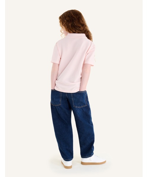 Maison Kitsune(メゾンキツネ)の「FOX HEAD KID POLO(ポロシャツ・キッズ・ライトグレー/ベビーピンク/ネイビー・8/6/4/12/10)」の5枚目の写真