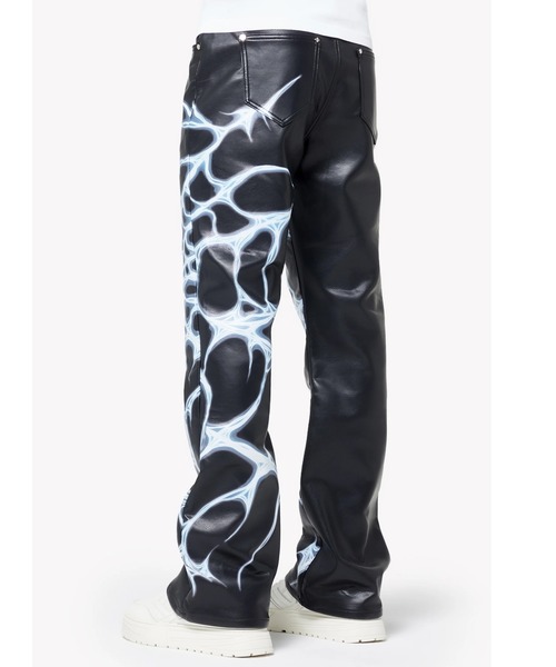 L.H.P（エルエイチピー）の「GUAPI/グアピ/Chrome Web Leather Pant（その他パンツ・メンズ・ブラック・34/32/30/28）」の3枚目の写真