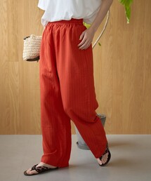 ストライプイージーワイドパンツ