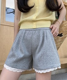 レースデザインショートパンツ