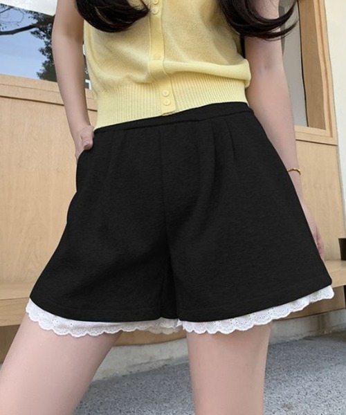 mielu(ミエル)の「レースデザインショートパンツ(その他パンツ・レディース・グレー/ライトグレー/ブラック・LARGE/MEDIUM)」の18枚目の写真
