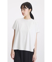 透けないカットソー【フレンチスリーブ】【クルーネック】【#すご】