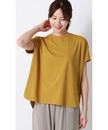 透けないカットソー【フレンチスリーブ】【クルーネック】【#すご】