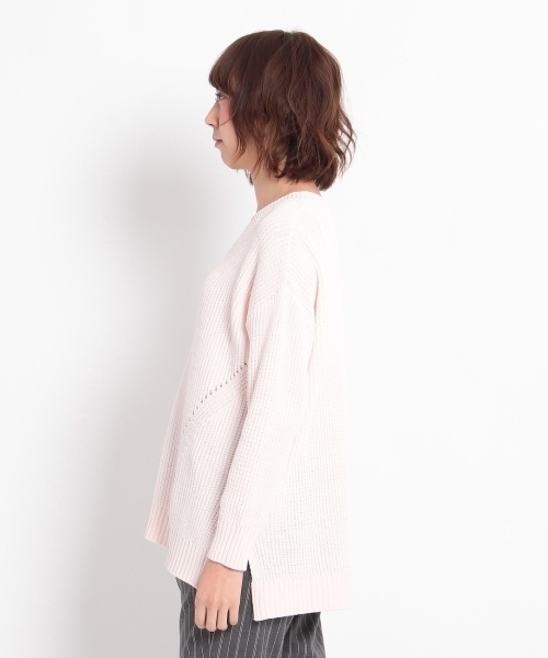 HusHusH（ハッシュアッシュ）の「Vネックニットプルオーバー（ニット/セーター・レディース・ブルー/グリーン/ピンク/ホワイト・03/02）」の7枚目の写真