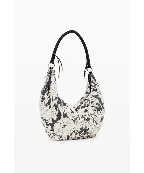 Desigual(デシグアル)の「Floral Moon Shoulder Bag/フローラルムーンショルダーバッグ(ショルダーバッグ・レディース・ブラック・FREE)」の1枚目の写真