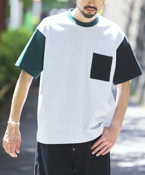FREAK'S STORE(フリークスストア)の「HEAVY WEIGHT/ヘビーウェイト ショートスリーブ クルーネック ポケットTシャツ/10.5オンス(Tシャツ/カットソー・メンズ・その他9/レッド/ホワイト/オフホワイト/ライトグレー/ブラック・LARGE/MEDIUM/SMALL)」の6枚目の写真