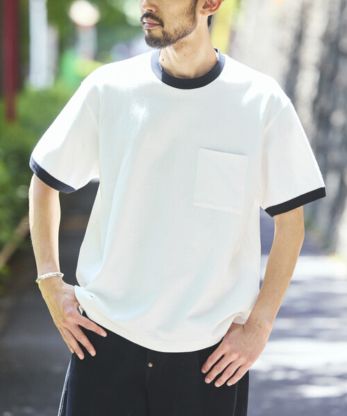 FREAK'S STORE(フリークスストア)の「HEAVY WEIGHT/ヘビーウェイト ショートスリーブ クルーネック ポケットTシャツ/10.5オンス(Tシャツ/カットソー・メンズ・その他9/レッド/ホワイト/オフホワイト/ライトグレー/ブラック・LARGE/MEDIUM/SMALL)」の13枚目の写真