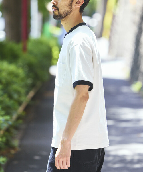 FREAK'S STORE(フリークスストア)の「HEAVY WEIGHT/ヘビーウェイト ショートスリーブ クルーネック ポケットTシャツ/10.5オンス(Tシャツ/カットソー・メンズ・その他9/レッド/ホワイト/オフホワイト/ライトグレー/ブラック・LARGE/MEDIUM/SMALL)」の14枚目の写真