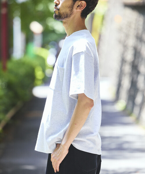 FREAK'S STORE(フリークスストア)の「HEAVY WEIGHT/ヘビーウェイト ショートスリーブ クルーネック ポケットTシャツ/10.5オンス(Tシャツ/カットソー・メンズ・その他9/レッド/ホワイト/オフホワイト/ライトグレー/ブラック・LARGE/MEDIUM/SMALL)」の17枚目の写真