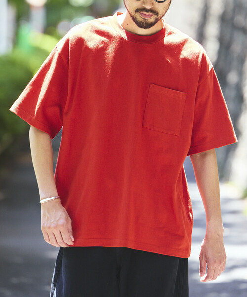 FREAK'S STORE(フリークスストア)の「HEAVY WEIGHT/ヘビーウェイト ショートスリーブ クルーネック ポケットTシャツ/10.5オンス(Tシャツ/カットソー・メンズ・その他9/レッド/ホワイト/オフホワイト/ライトグレー/ブラック・LARGE/MEDIUM/SMALL)」の22枚目の写真