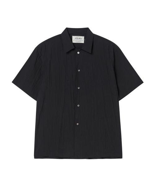 Beyond Closet（-）の「[COLLECTION LINE] クリーズコットンオープンカラー半袖シャツブラック（シャツ/ブラウス・メンズ・その他・MEDIUM/LARGE）」の3枚目の写真