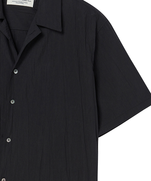 Beyond Closet（-）の「[COLLECTION LINE] クリーズコットンオープンカラー半袖シャツブラック（シャツ/ブラウス・メンズ・その他・MEDIUM/LARGE）」の7枚目の写真