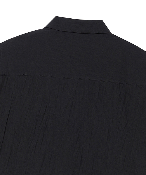 Beyond Closet（-）の「[COLLECTION LINE] クリーズコットンオープンカラー半袖シャツブラック（シャツ/ブラウス・メンズ・その他・MEDIUM/LARGE）」の8枚目の写真