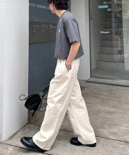 CIAOPANIC TYPY(チャオパニックティピー)の「【ユニセックス】イージーサマーデニムパンツ(デニムパンツ・メンズ・ブルー/サックスブルー/ホワイト/ネイビー・MEDIUM/LARGE)」の7枚目の写真