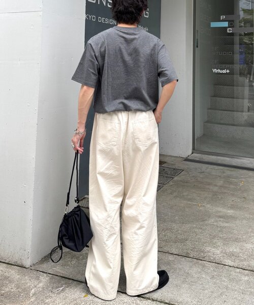 CIAOPANIC TYPY(チャオパニックティピー)の「【ユニセックス】イージーサマーデニムパンツ(デニムパンツ・メンズ・ブルー/サックスブルー/ホワイト/ネイビー・MEDIUM/LARGE)」の8枚目の写真