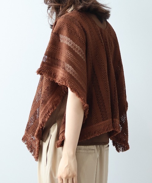 leswel(レスウェル)の「【M/L】ポンチョライクレースブラウス(シャツ/ブラウス・レディース・ブラウン/ブラック/オフホワイト・M/L)」の18枚目の写真