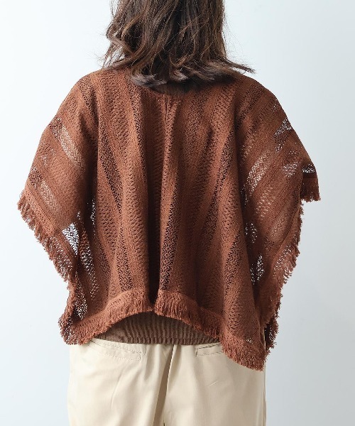 leswel(レスウェル)の「【M/L】ポンチョライクレースブラウス(シャツ/ブラウス・レディース・ブラウン/ブラック/オフホワイト・M/L)」の19枚目の写真