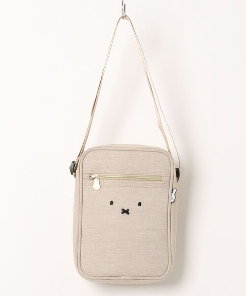 Miffy( ミッフィー)の「【miffy/ミッフィー】 縦型ミニショルダーバッグ フェイスデザイン(ショルダーバッグ・レディース・ブラック/ブラウン系その他/ベージュ/ライトブルー/アイボリー・FREE)」の4枚目の写真