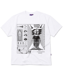 LAUGHER（ラファー）の「チャージングヒューマンTシャツ - ホワイト（Tシャツ/カットソー）」