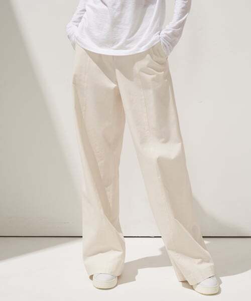 RIDIFI(リディフィ)の「GRAND LINE WIDE PANTS_IVORY(スラックス・レディース・その他・MEDIUM/SMALL)」の1枚目の写真