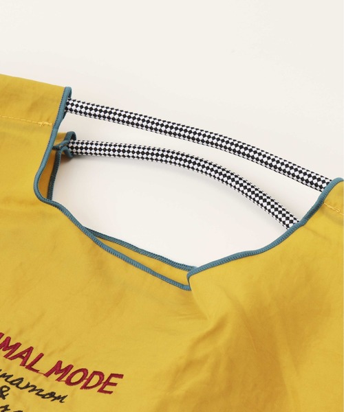 BACKYARD FAMILY(バックヤードファミリー)の「撥水加工 刺繍ワッシャーバッグ(トートバッグ・レディース・グレー/ピンク/マスタード/ブルーグリーン・FREE)」の5枚目の写真
