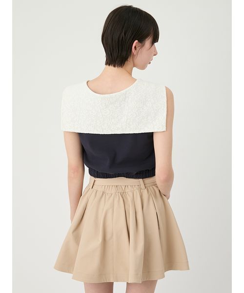 LILY BROWN（リリーブラウン）の「2wayセーラーカラ-トップス（Tシャツ/カットソー・レディース・ネイビー/その他/ホワイト・F）」の6枚目の写真