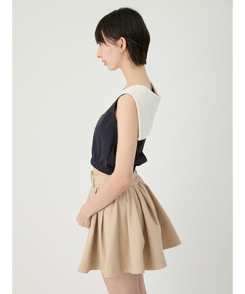LILY BROWN（リリーブラウン）の「2wayセーラーカラ-トップス（Tシャツ/カットソー・レディース・ネイビー/その他/ホワイト・F）」の7枚目の写真