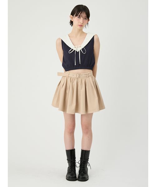 LILY BROWN（リリーブラウン）の「2wayセーラーカラ-トップス（Tシャツ/カットソー・レディース・ネイビー/その他/ホワイト・F）」の9枚目の写真