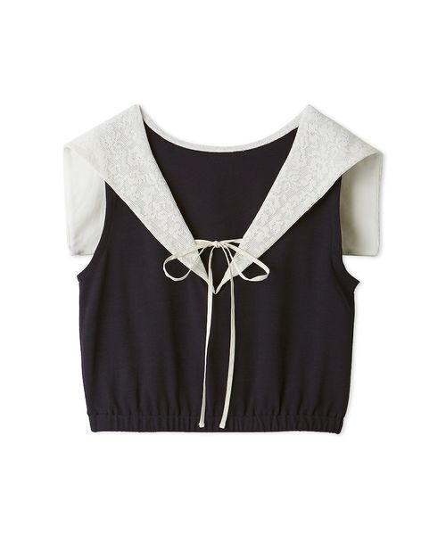 LILY BROWN（リリーブラウン）の「2wayセーラーカラ-トップス（Tシャツ/カットソー・レディース・ネイビー/その他/ホワイト・F）」の10枚目の写真