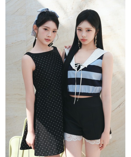 LILY BROWN（リリーブラウン）の「2wayセーラーカラ-トップス（Tシャツ/カットソー・レディース・ネイビー/その他/ホワイト・F）」の11枚目の写真