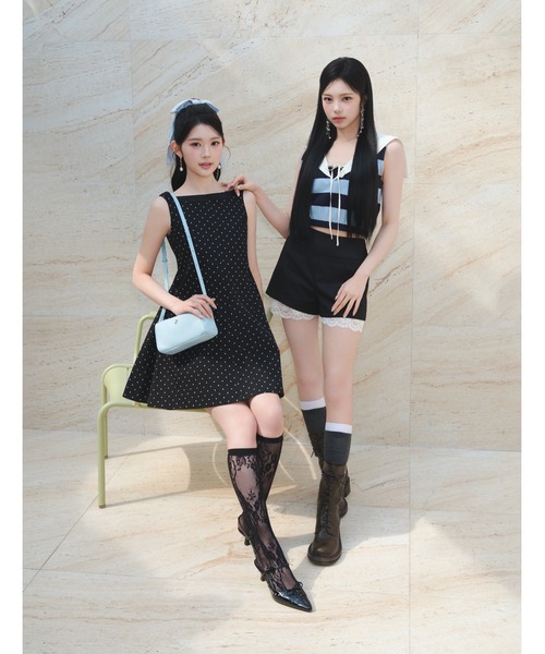 LILY BROWN（リリーブラウン）の「2wayセーラーカラ-トップス（Tシャツ/カットソー・レディース・ネイビー/その他/ホワイト・F）」の4枚目の写真
