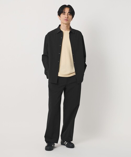 BEAUTY&YOUTH UNITED ARROWS(ビューティーアンドユースユナイテッドアローズ)の「360°MASTER 1プリーツ ストレート イージーパンツ NO.8 セットアップ対応 撥水 ストレッチ ウォッシャブル(その他パンツ・メンズ・ブラック/ダークブラウン/ダークグレー・M/S/XL/L)」の4枚目の写真