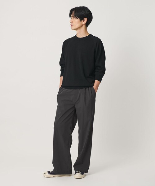 BEAUTY&YOUTH UNITED ARROWS(ビューティーアンドユースユナイテッドアローズ)の「360°MASTER 1プリーツ ストレート イージーパンツ NO.8 セットアップ対応 撥水 ストレッチ ウォッシャブル(その他パンツ・メンズ・ブラック/ダークブラウン/ダークグレー・M/S/XL/L)」の7枚目の写真
