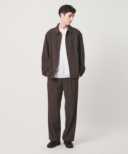 BEAUTY&YOUTH UNITED ARROWS(ビューティーアンドユースユナイテッドアローズ)の「360°MASTER 1プリーツ ストレート イージーパンツ NO.8 セットアップ対応 撥水 ストレッチ ウォッシャブル(その他パンツ・メンズ・ブラック/ダークブラウン/ダークグレー・M/S/XL/L)」の16枚目の写真