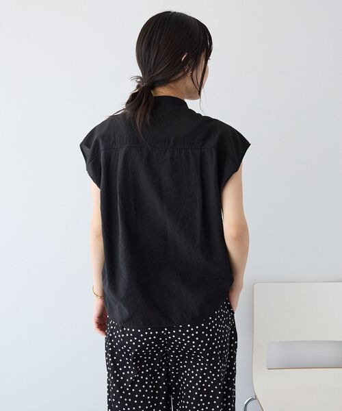 CRAFT STANDARD BOUTIQUE(クラフトスタンダードブティック)の「ドロストギャザーブラウス(シャツ/ブラウス・レディース・ライトブルー/ライトグリーン/ブラック・FREE)」の7枚目の写真