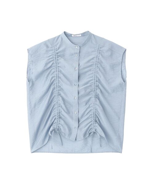 CRAFT STANDARD BOUTIQUE(クラフトスタンダードブティック)の「ドロストギャザーブラウス(シャツ/ブラウス・レディース・ライトブルー/ライトグリーン/ブラック・FREE)」の16枚目の写真