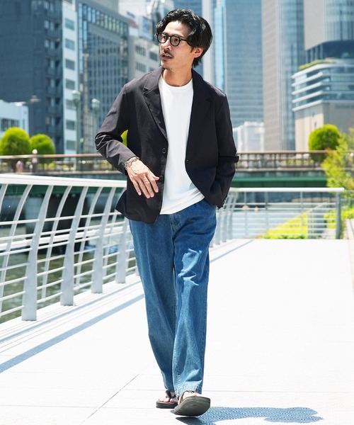 jiggys shop(ジギーズショップ)の「接触冷感 Q-MAX0.3 UVカット 鹿の子 ルーズフィット ノースリーブ タンクトップ(タンクトップ・メンズ・チャコールグレー/ホワイト・LARGE/X-LARGE/MEDIUM)」の12枚目の写真