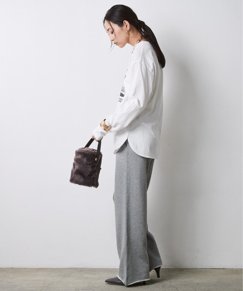 CHIC STYLE（シックスタイル）の「綿100％スウェットパンツ＜大きいサイズ有＞シックスタイル（その他パンツ・レディース・ブラウン/杢グレー・5L/4L/3L/LL/L/M）」の3枚目の写真