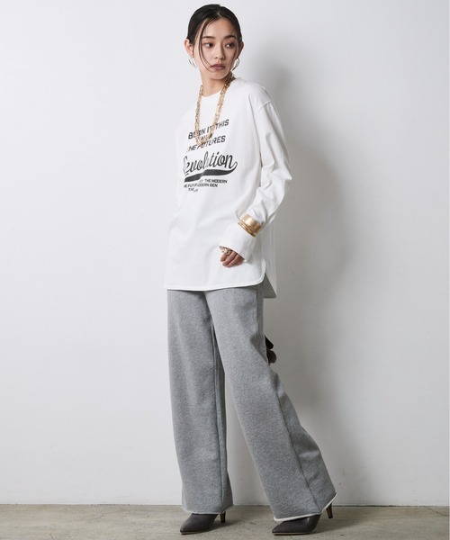 CHIC STYLE（シックスタイル）の「綿100％スウェットパンツ＜大きいサイズ有＞シックスタイル（その他パンツ・レディース・ブラウン/杢グレー・5L/4L/3L/LL/L/M）」の4枚目の写真