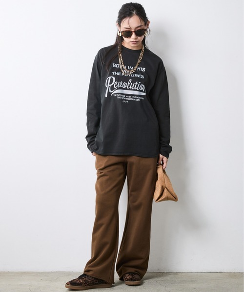 CHIC STYLE（シックスタイル）の「綿100％スウェットパンツ＜大きいサイズ有＞シックスタイル（その他パンツ・レディース・ブラウン/杢グレー・5L/4L/3L/LL/L/M）」の14枚目の写真