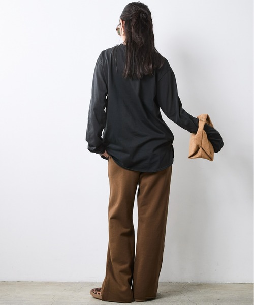 CHIC STYLE（シックスタイル）の「綿100％スウェットパンツ＜大きいサイズ有＞シックスタイル（その他パンツ・レディース・ブラウン/杢グレー・5L/4L/3L/LL/L/M）」の16枚目の写真