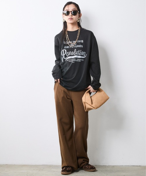 CHIC STYLE（シックスタイル）の「綿100％スウェットパンツ＜大きいサイズ有＞シックスタイル（その他パンツ・レディース・ブラウン/杢グレー・5L/4L/3L/LL/L/M）」の19枚目の写真