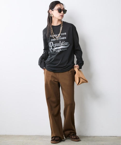 CHIC STYLE（シックスタイル）の「綿100％スウェットパンツ＜大きいサイズ有＞シックスタイル（その他パンツ・レディース・ブラウン/杢グレー・5L/4L/3L/LL/L/M）」の20枚目の写真