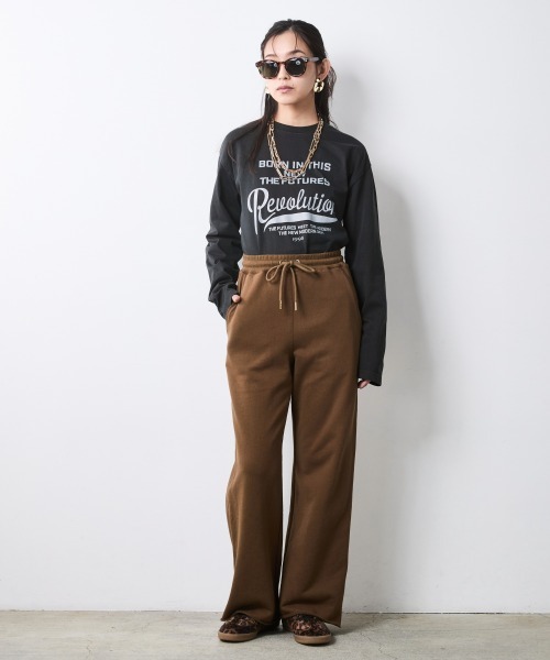 CHIC STYLE（シックスタイル）の「綿100％スウェットパンツ＜大きいサイズ有＞シックスタイル（その他パンツ・レディース・ブラウン/杢グレー・5L/4L/3L/LL/L/M）」の22枚目の写真