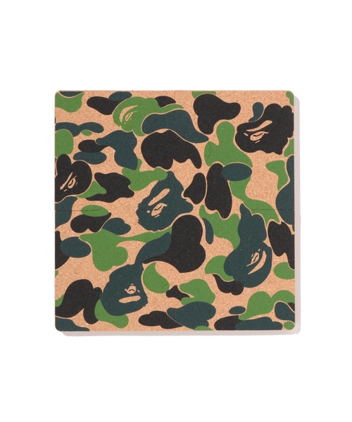 送込み！ 選べるコンチョ♬ カーキ×カモフラ フックドゥ ズパゲッティ バッグ ABC CAMO PUZZLE CORK COASTER（キッチンツール）｜A BATHING APE（ア