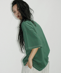 OUTSTITCH BOXY SHORT SLEEVE TEE - khaki