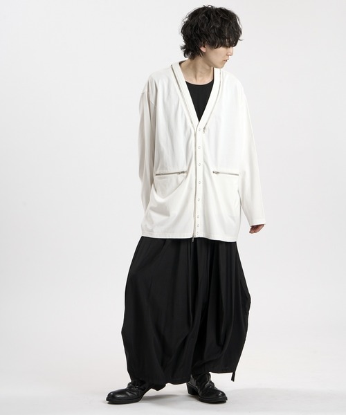 NO ID.(ノーアイディ)の「【NO ID.】Edge Line Cardigan / Edge line-C/D(カーディガン/ボレロ・メンズ・ホワイト/ブラック/グレー・ONE SIZE)」の13枚目の写真