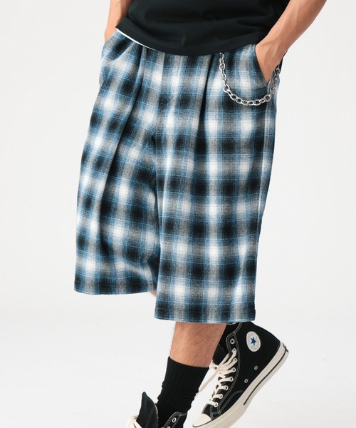 BEAMS（ビームス）の「チェック ショーツ（その他パンツ・メンズ・ブルー/ブラック・S/M/L/XL）」の2枚目の写真